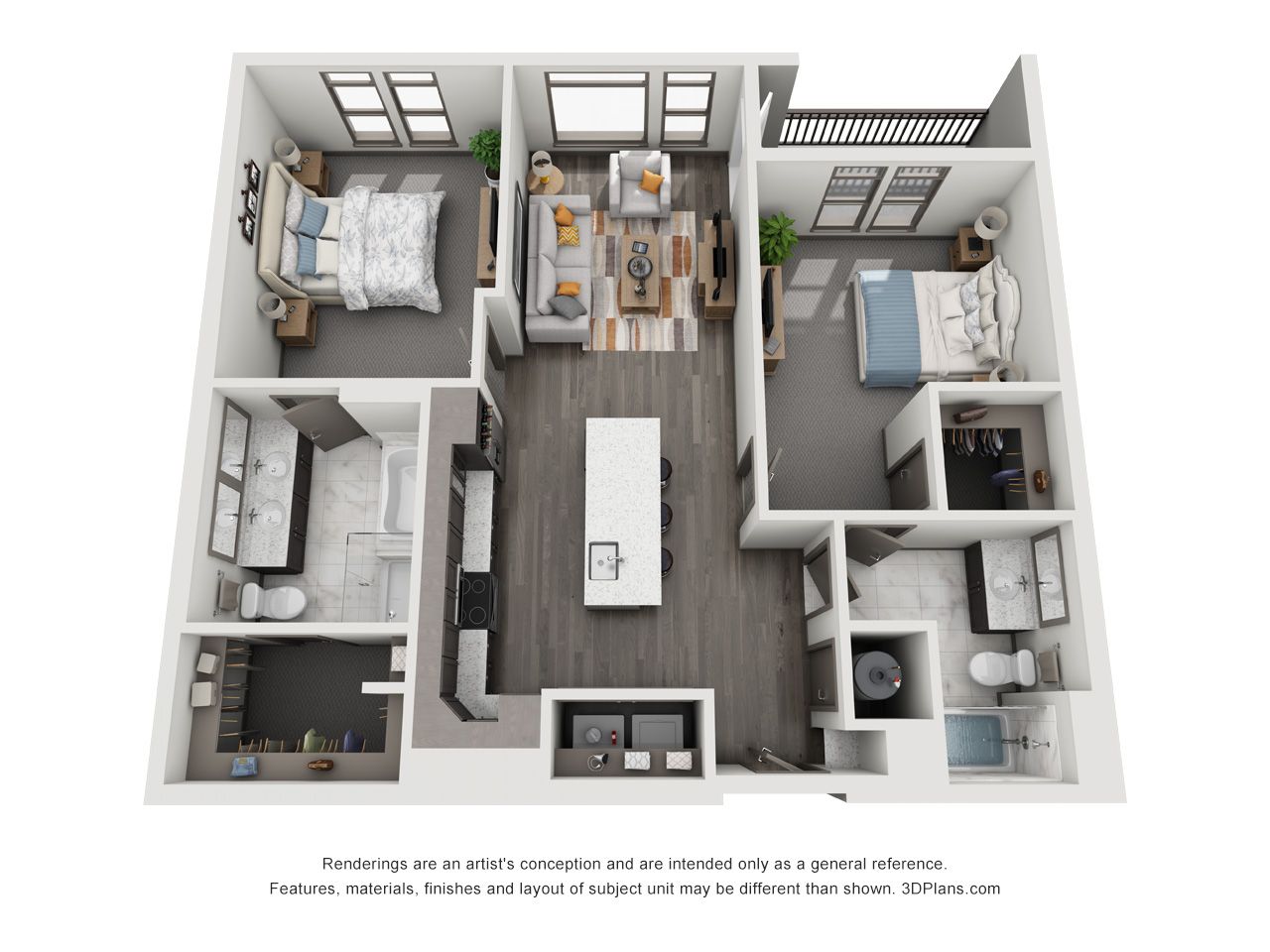Residences at capitol view guest suite floor plan
