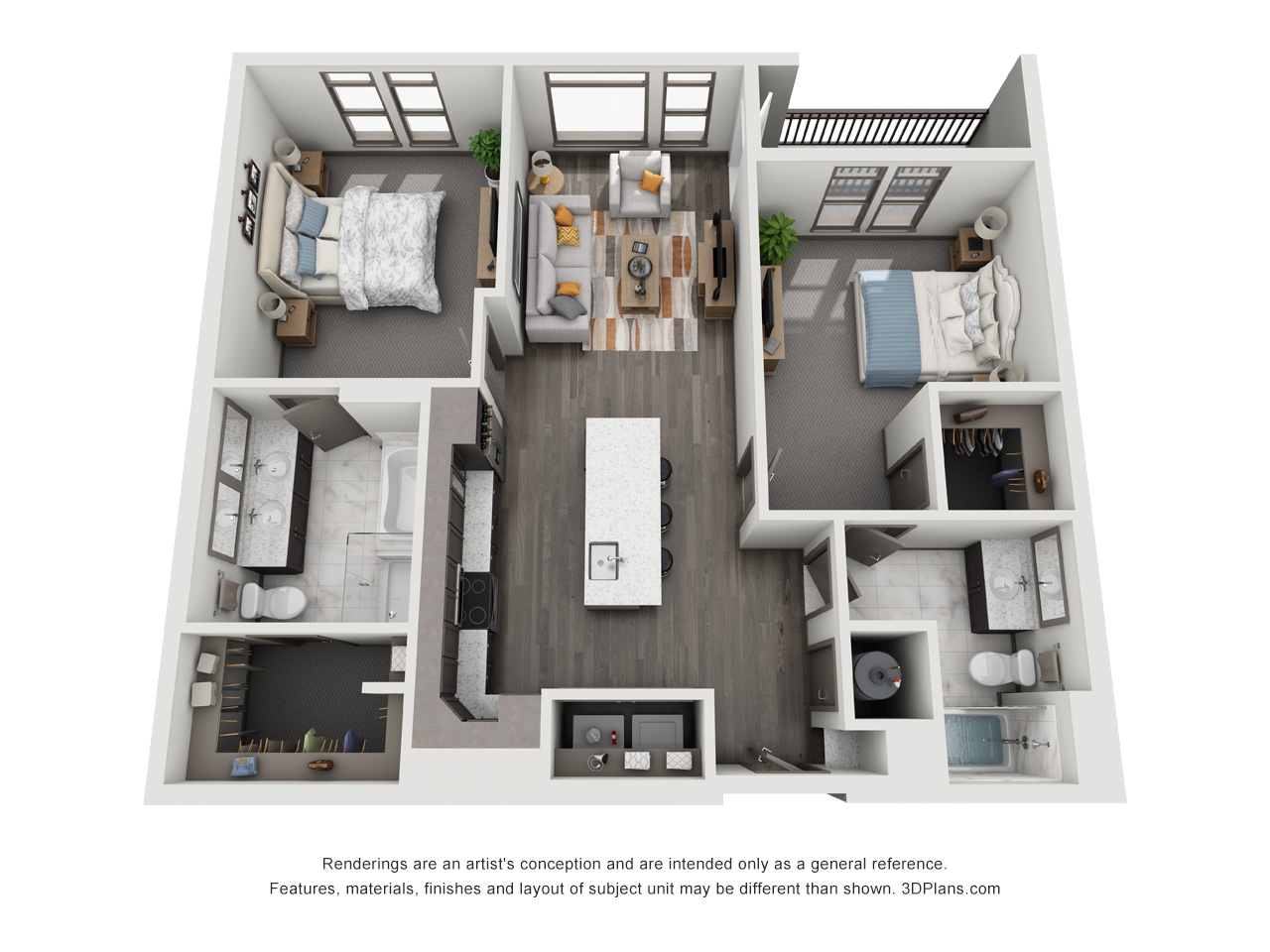 Residences at capitol view guest suite floor plan