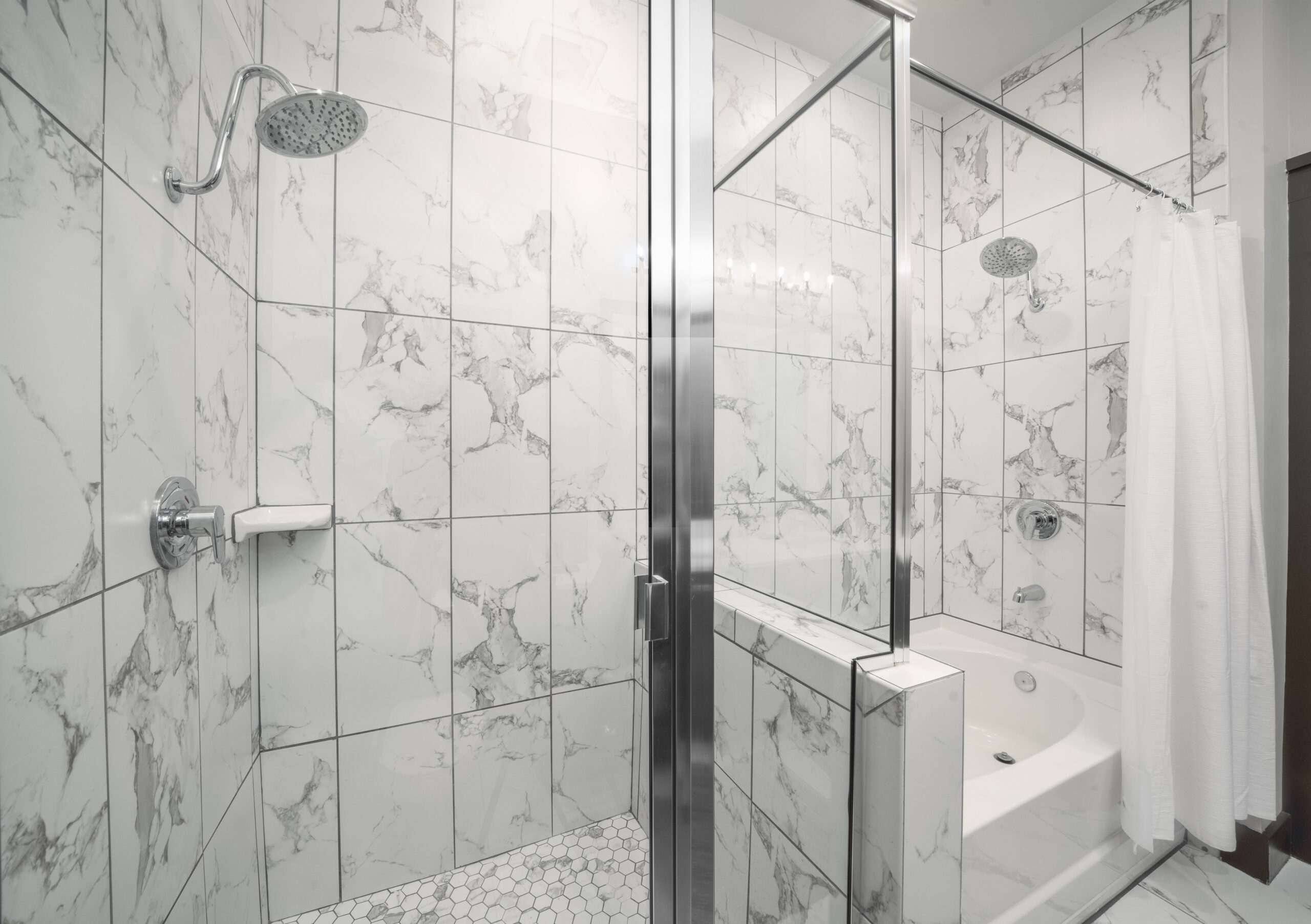 Residences at Capitol View luxury apartment bedroom with modern furnishings